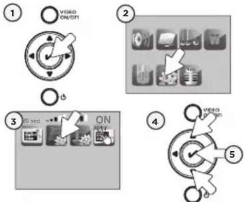 ANGELCARE AC1300 - POUR AJUSTER LE NIVEAU DE SENSIBILITÉ DU DÉTECTEUR DE MOUVEMENTS : - 1