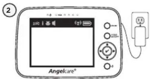 ANGELCARE AC1300 - SCHRITT 1 - AUFLADEN DER ELTERNEINHEIT (9 STUNDEN) - 2