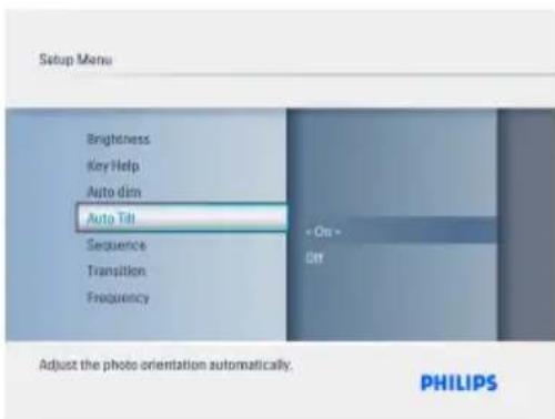PHILIPS 7FF3FPW - Fonction de rotation (inclin. auto.) - 2