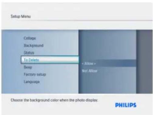 PHILIPS 7FF3FPW - Permission de suppression - 2