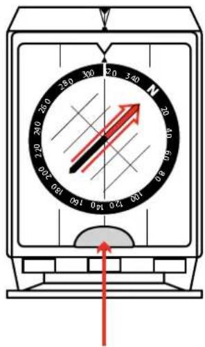 SUUNTO MCB - Lecture d'un azimuth - 2