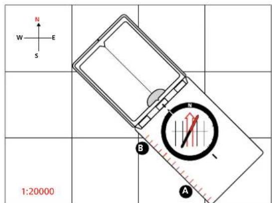 SUUNTO MCB - Mesure de distances sur une carte - 1