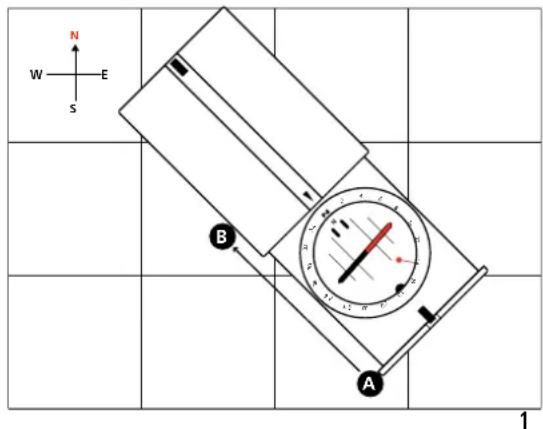 SUUNTO MB6 - Navigation avec une carte et une boussole - 1