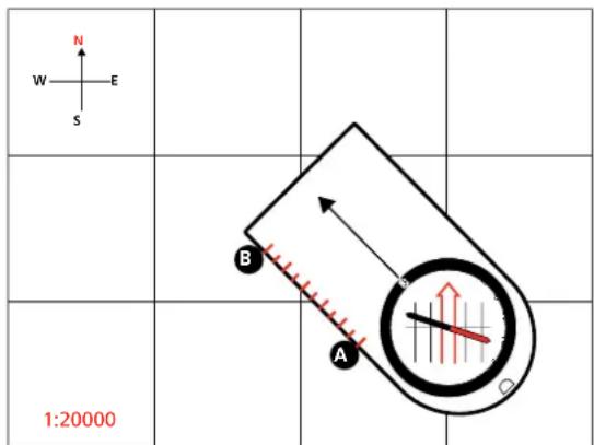 SUUNTO Arrow 6 - Mesure de distances sur une carte - 1