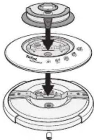 TEFAL Nutricook P42214 - The crown and control module will only fit one way. - 2