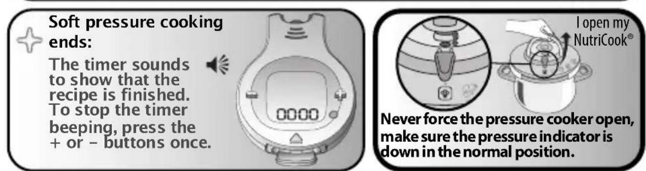 TEFAL Nutricook P42214 - Cooking always takes place in two phases: - 6