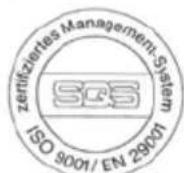 Kuhn Rikon Duromatic Top - ISO 9001 / EN 29001 - 1