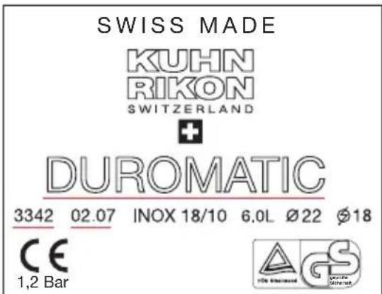 Kuhn Rikon Duromatic Supreme - Suisse et autres pays: - 1