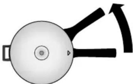 Kuhn Rikon Duromatic Ergo - Apertura della pentola a vapore completenesscricata - 1