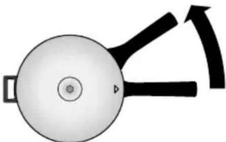 Kuhn Rikon Duromatic Ergo - Öffnen des abgedampften Topfas - 1