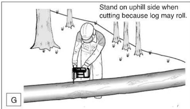 DOLMAR ES173 A - Bucking a log - 3