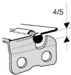 DOLMAR ES173 A - Excessive depth increases the risk of kickback! - 8