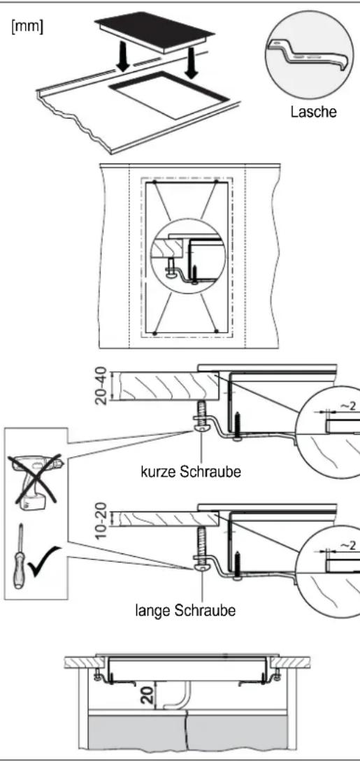 BORA CC B1 - Montage mit Lasche - 1