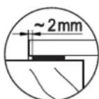 BORA CC 21 - Sealing of the hob - 2