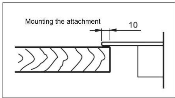 BORA CC 21 - Mounting the attachment - 1