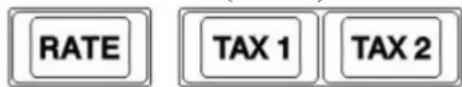 VICTOR 12807 - Touches de taux (RATE) et de taxe (TAX 1 et TAX 2) - 1