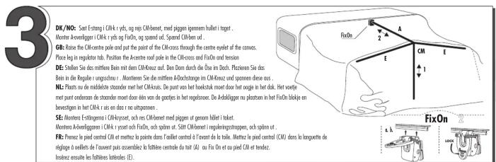 Isabella Forum - Monteringsanvising · Erection Instructions · Aufbauanleitung · Opbouwinstrucie · Instruction de Montage · Instrucciones de montaje - 3