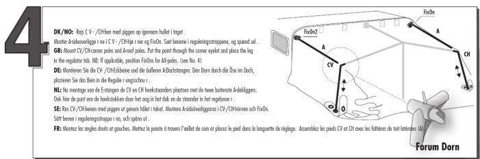 Isabella Forum - Monteringsanvising · Erection Instructions · Aufbauanleitung · Opbouwinstrucie · Instruction de Montage · Instrucciones de montaje - 4