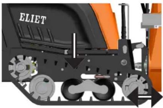 Eliet Snowbob 9018T - Réglage tension chenille - 1