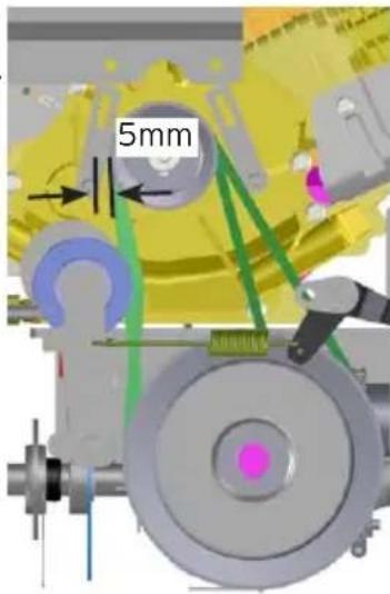 Eliet Snowbob 8014T - Courroies réglage de vitesse hydrostat - 1