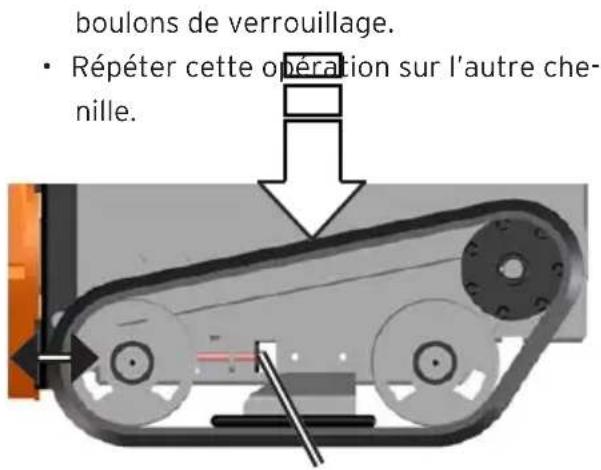 Eliet Snowbob 8014T - Réglage tension chenille - 1