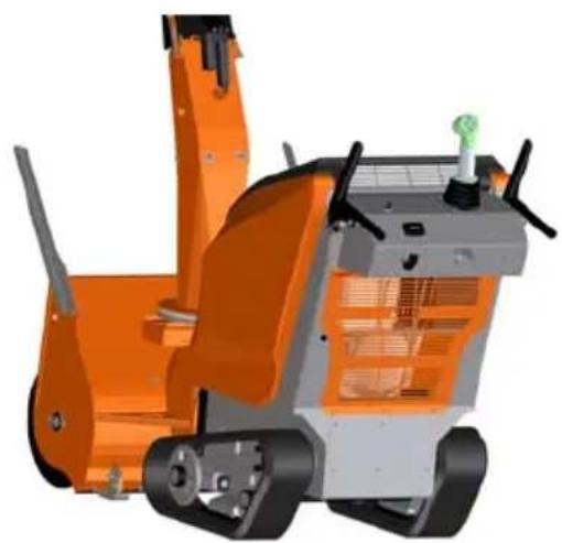 Eliet Snowbob 8014T - Mise en marche du moteur à essence - 4