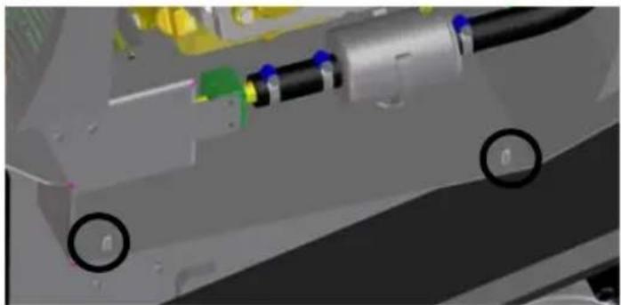Eliet Snowbob 8014T - Démontage des carters latéraux de la machine - 2