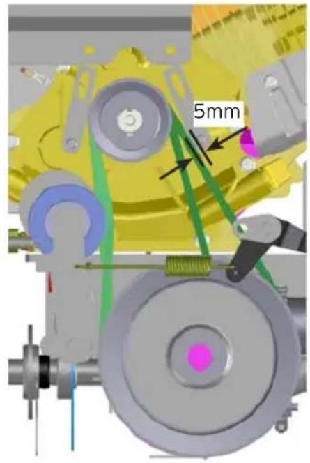 Eliet Snowbob 8014T - Courroies entrainement de la fraise - 2