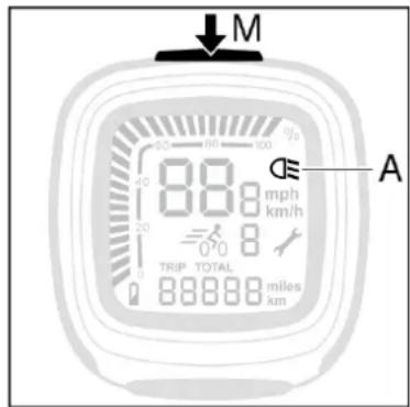 Batavus ION Technology - Verlichting aan/uitschakelen (A en M) - 2