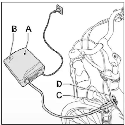 Batavus ION Technology - Charge de la batterie dans le cadre - 1