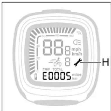 Batavus ION Technology - - Maintenance indicator (H) - 1