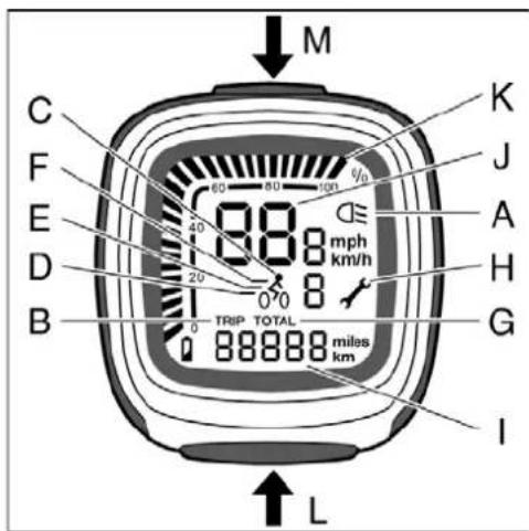 Batavus ION Technology - Tasten und Anzeigen - 1