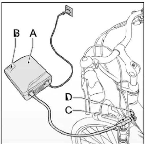 Batavus ION Technology - Aufladen im Rahmen - 1