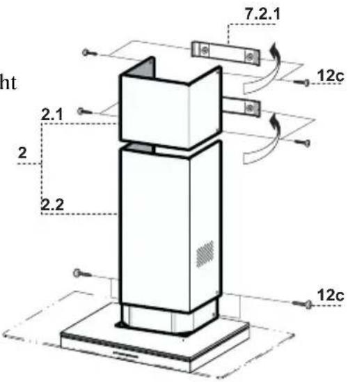 Dominox DA 9014 XS - Unterer Kaminteil - 1