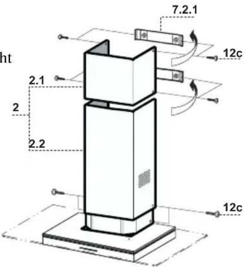 Dominox DA 6014 XS - Unterer Kaminteil - 1