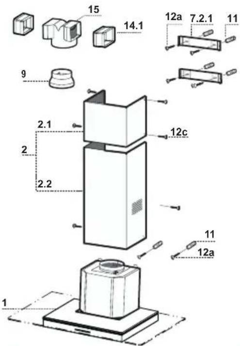 Dominox DA 6014 XS - Boyutlar - 4