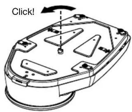 SECA 762 - Removing the locking pin - 1