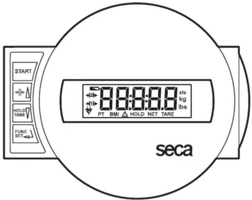 SECA 799 - Bedieningselementen en weergave - 1