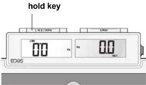 SECA 878 - Store weight value (HOLD) - 2