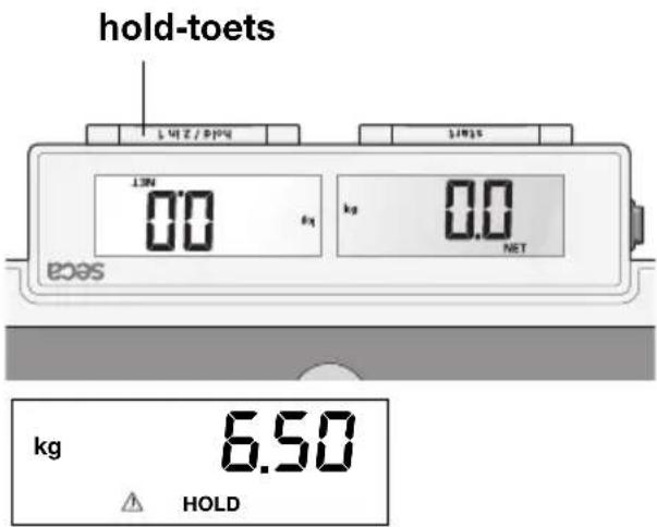 SECA 878 - Opslaan van de gewichtswaarde (HOLD) - 1