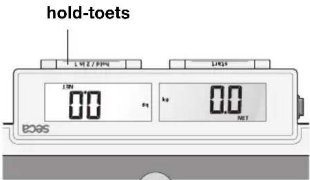 SECA 878 - Opslaan van de gewichtswaarde (HOLD) - 2