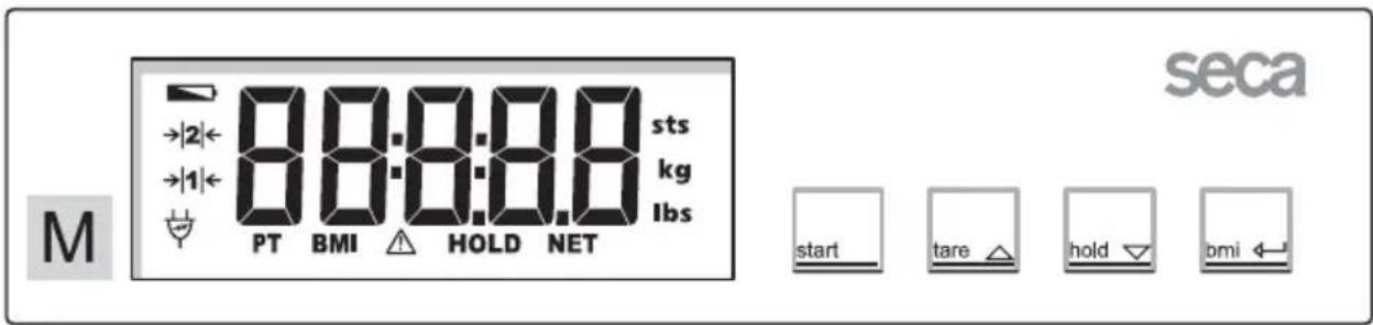 SECA 899 - Käyttoelementit ja naytö - 1