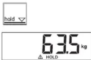 SECA 899 - Store weight value (HOLD) - 1