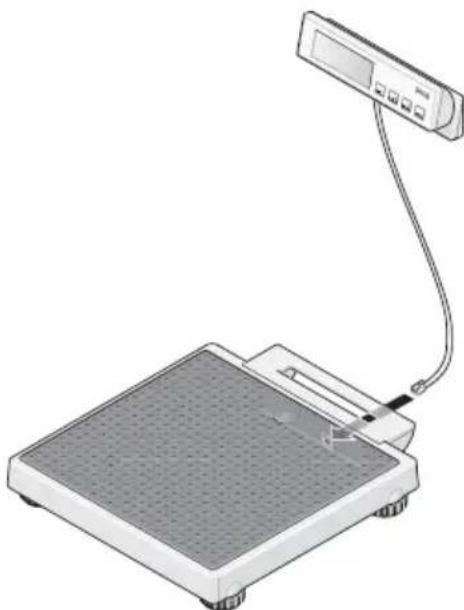 SECA 899 - Aansluithaken met weegplatform verbinden - 1