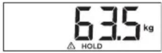 SECA 899 - Opslaan van de gewichtswaarde (HOLD) - 2