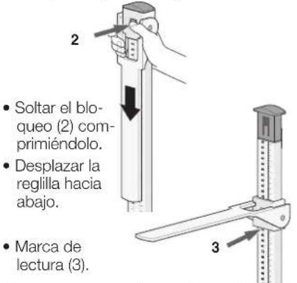 SECA 220 - Para mediciones inferiores a los 130,5 cm. (51.3 inch): - 1