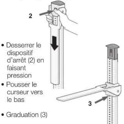 SECA 220 - Pour les mesures inférieures à 130,5cm (51.3 inch): - 1