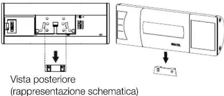 SECA 653 - Inserimento dell'alloggiamento del display nel supporto per parete - 1