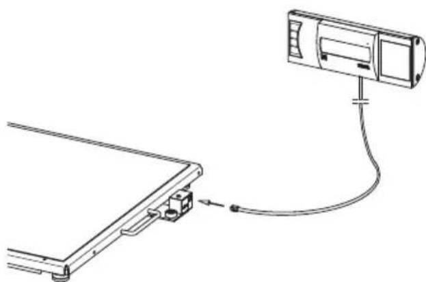 SECA 653 - Conectar el cable de conexión a la plataforma - 1