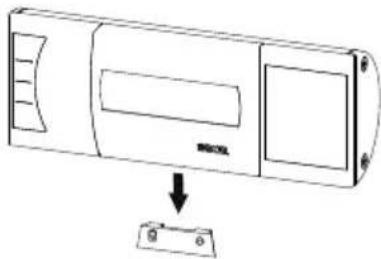 SECA 653 - Placing the display housing on the wall bracket - 2